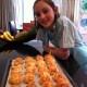 Maddison Fogarty with her beautiful scones
