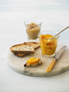 Orange marmalade made with honey and agave syrup