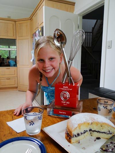 Madi, one of my Mini Chef students, with her Junior Master Chef award