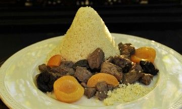 Moroccan Lamb Tagine with Prunes and Apricots