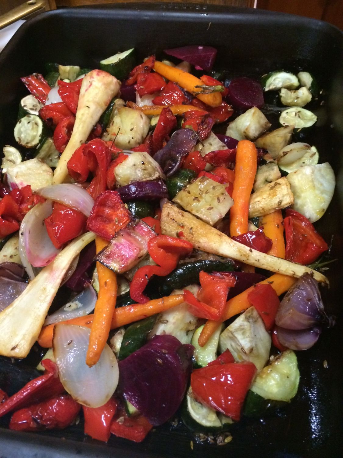 Salad of Warm Roasted Autumn Vegetables