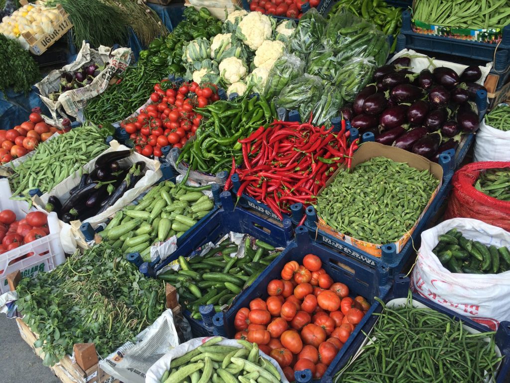 Fresh vibrant vegetables from the Fertile Crescent
