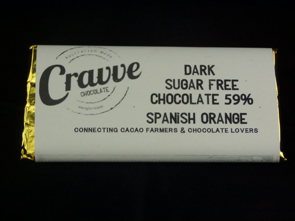 Cravve's sugar-free chocolate bar
