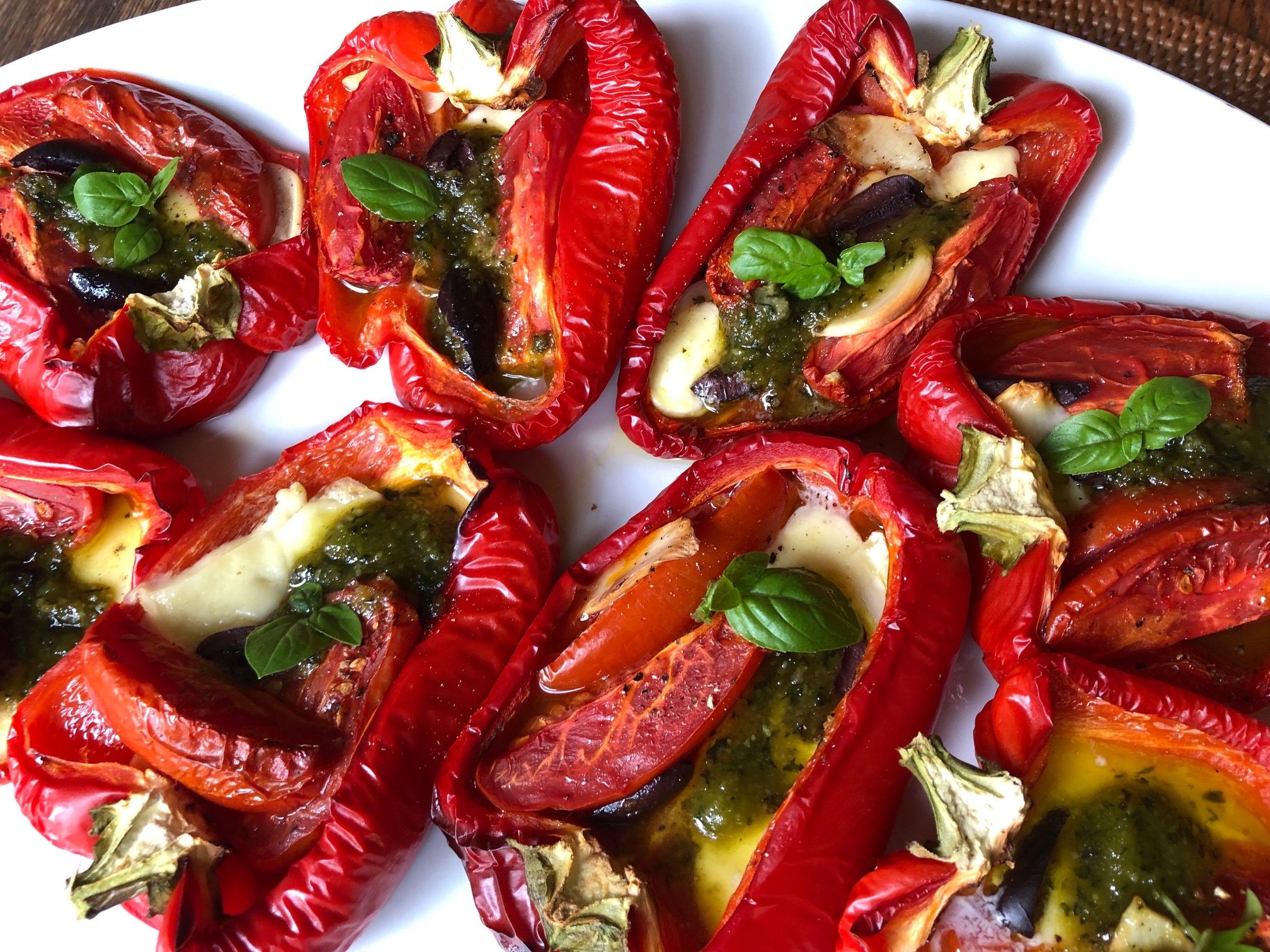 Roasted Red Capsicums (Bell Peppers) all’Italiana