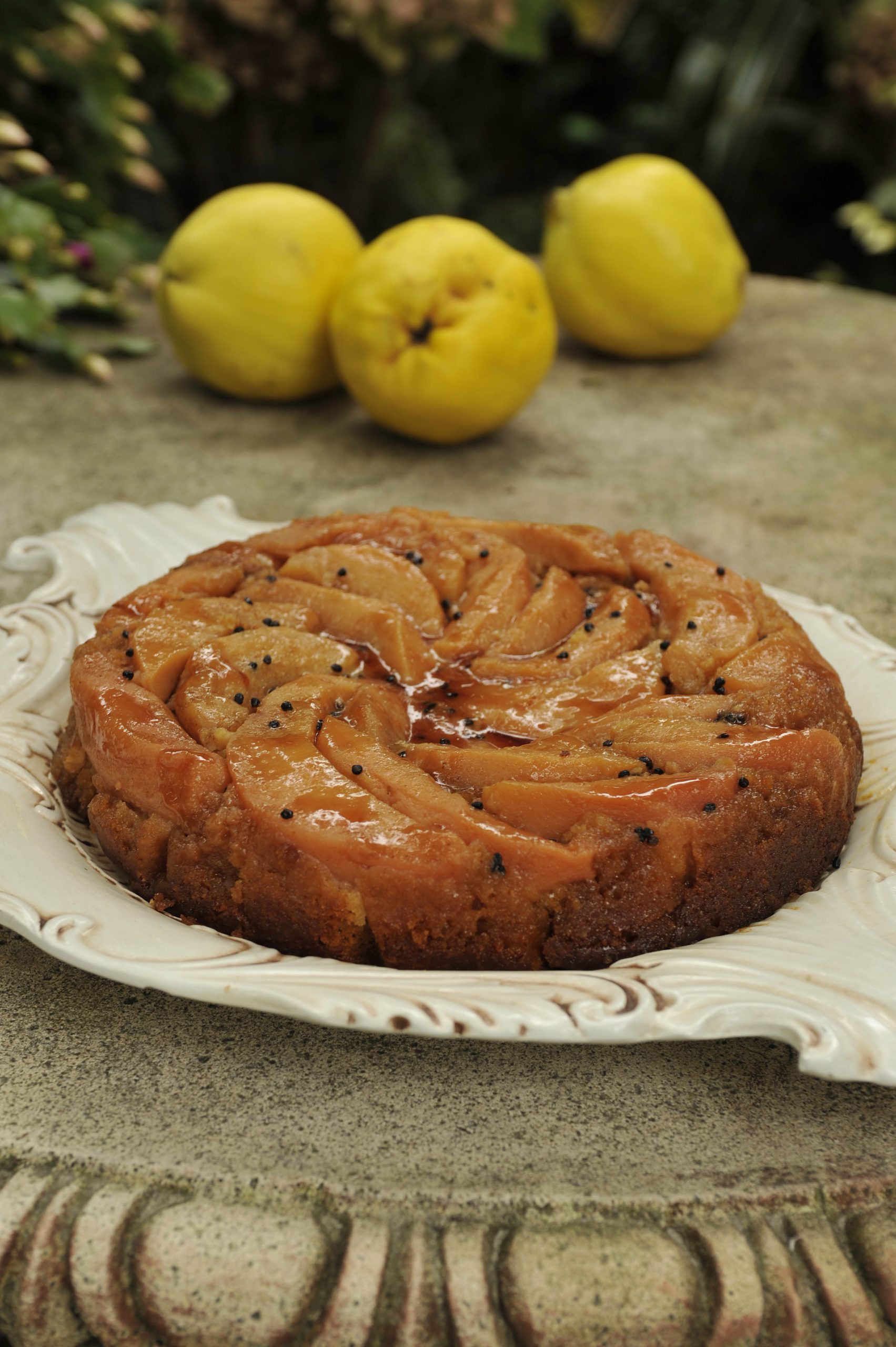 Upside Down Quince Cake