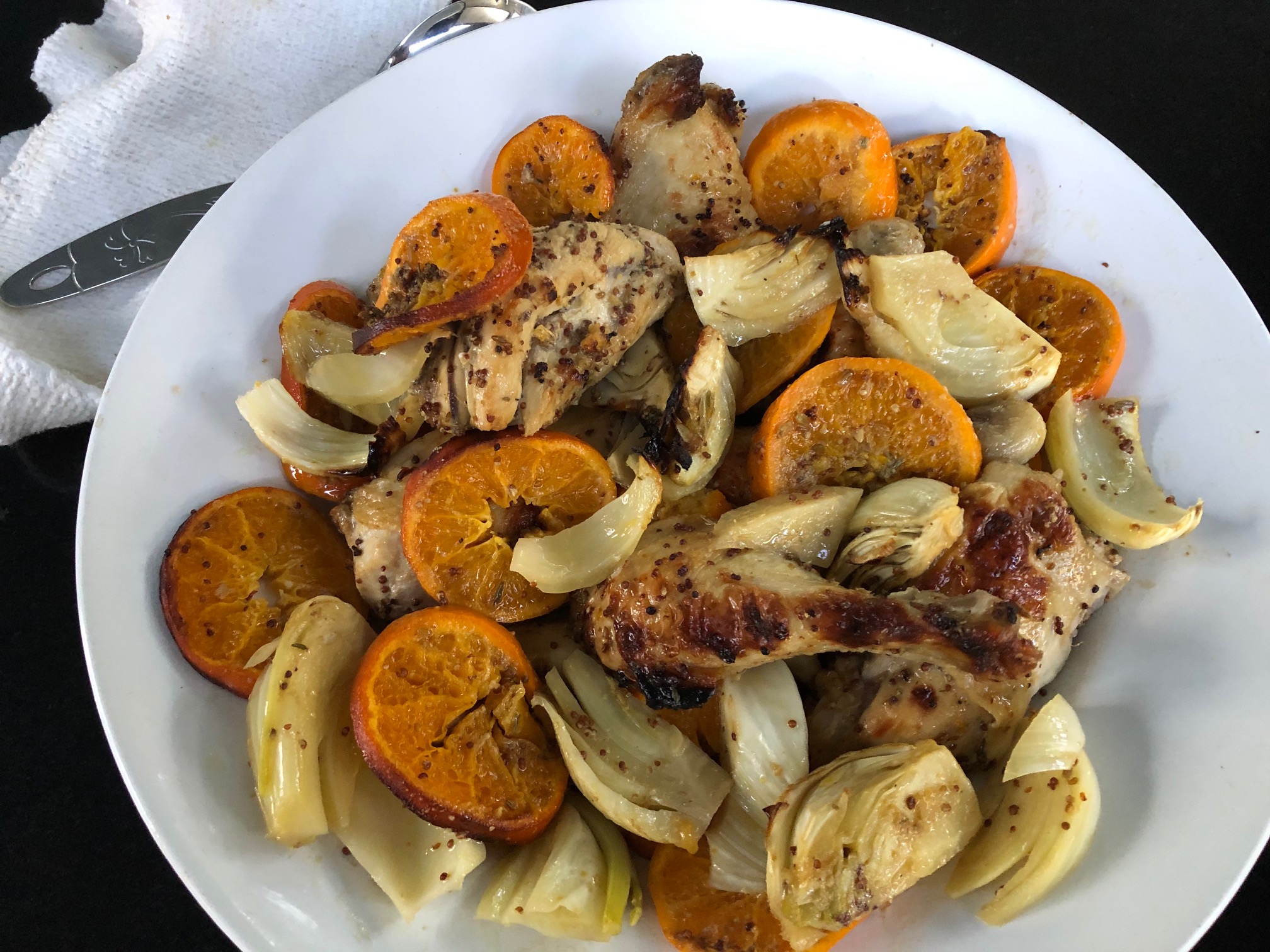 Ottolenghi’s Roast Chicken with Clementines and Arak