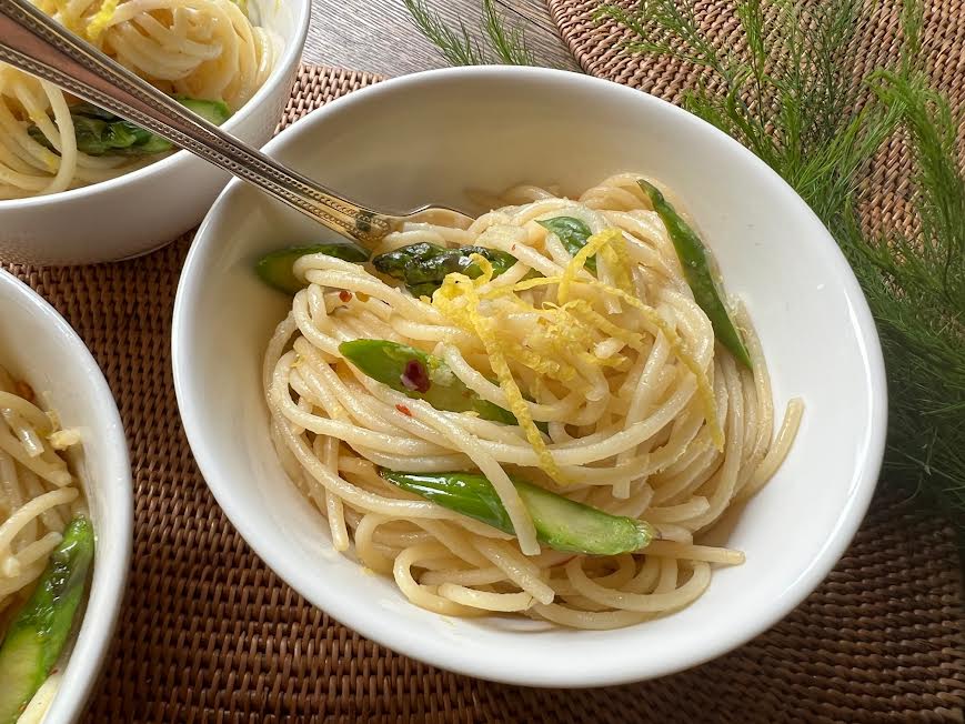 Spaghetti con Asparagi e Limone