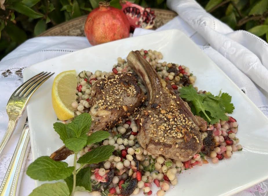 Dukkah Crusted Lamb Cutlets with Couscous