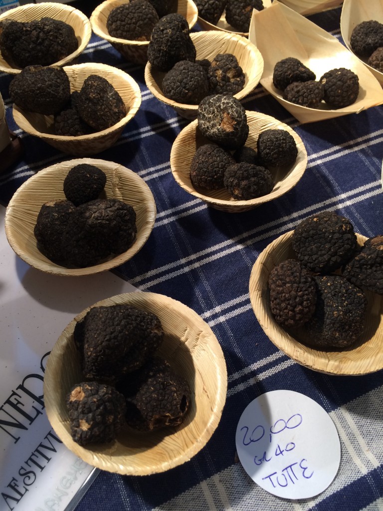 Black truffles fetch a high price at the Alba Truffle Festival in Piedmont