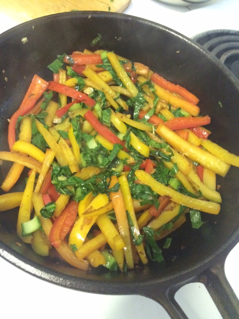 Carol's stir-fry in one of her favourite SolidTekniks  AUS-ION pans