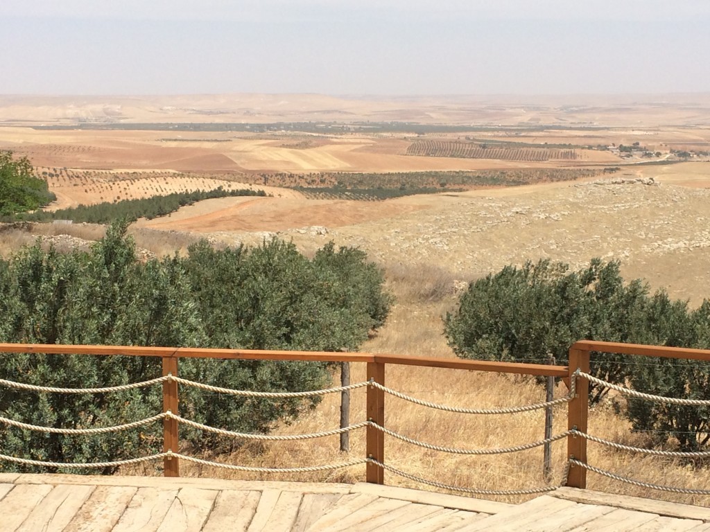 The view from the top of the hill at Gobeklitepe