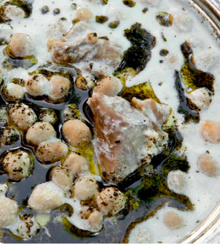 Lamb stew with tiny bulgur balls & yogurt (Yogurtlu Ufak Kofte)