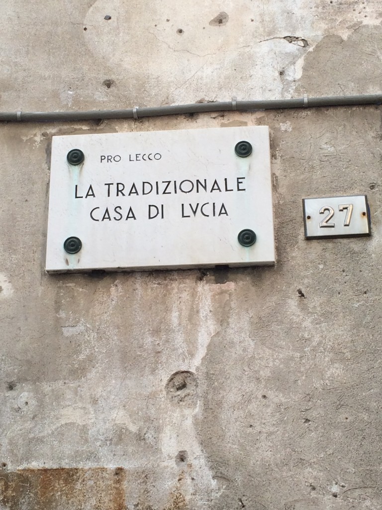 The (disputed) traditional Casa di Lucia, Lecco